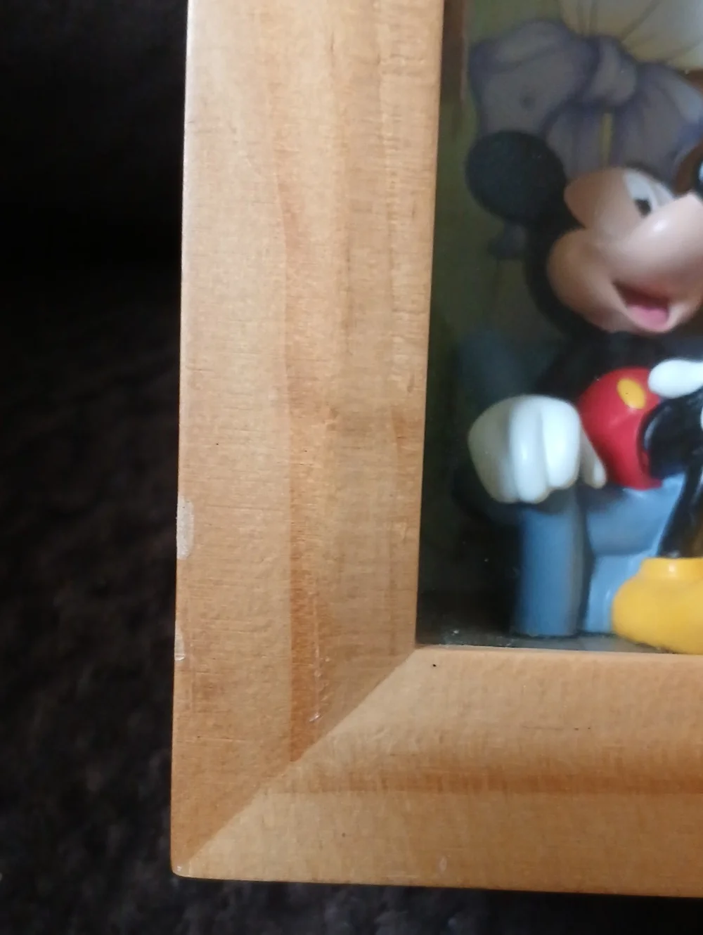 Disney Parks 3D Mickey & Minnie Shadow Box Frame And Photo Holder